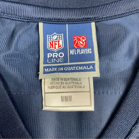 New England Patriots Wes Welkey Jersey Men Size Medium NFL PRO LINE Blue - Picture 6 of 9